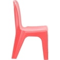thumbnail image 4 of Bowery Hill 11" Plastic Stackable Handle School Chair in Red (Set of 4), 4 of 10