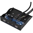 thumbnail image 1 of Panneau avant SHIQI-USB, Interface Audio 2 USB 2.0+Mic+HD, Panneau avant Souple 3.5 Pouces Hub USB pour PC Ordinateur, 1 of 4