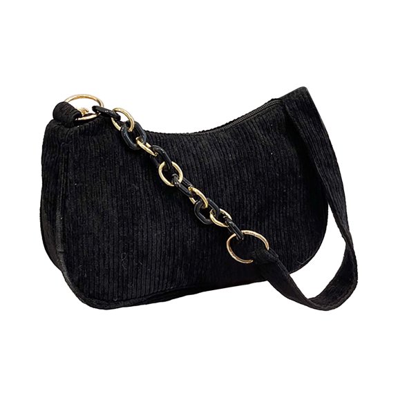MUSOIE Small Shoulder Bag for Women Corduroy Handbags Zipper Purses Fashion Top Handle Tote Bags