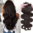 thumbnail image 2 of SEGO Ombre Tape In Human Hair Extensions Deep Wave 100% Remy Human Hair Soft Straight Hair Skin Weft Seamless, 2 of 8