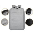thumbnail image 3 of ZHAOCHENG Mochila para portátil de viaje de negocios, mochila impermeable, con puerto de carga USB, gran capacidad, múltiples ventanas, color: gris claro, 3 of 5