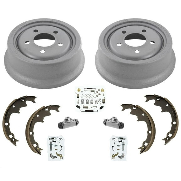 Rear 9 Inch Brake Drums & Shoes,Cylinders Springs Adjus fits 91-95 Jeep Wrangler