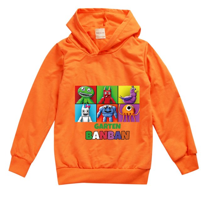 Sudadera con capucha de jardín de Banban gráfico para niños, abrigos de manga larga, Sudadera con capucha de dibujos animados para bebés, ropa informal para niñas, prendas de vestir de Halloween