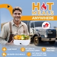 thumbnail image 4 of FORABEST Electric Lunch Box for Adults, Fast 80W Heated Lunch Box for Adult 12/24/110/220V Portable Food Warmer Lunch Box for Car,Truck,Office 1.5L Durable Leakproof Loncheras Para Hombres De Trabajo, 4 of 4