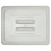 Cold Pan Cover - Half Size Cover With Handle Cold Food Pans Solid Translucent