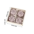 thumbnail image 2 of 2026 Peony Flower Shaped Scented Candles 4 Packs Soy Wax Blend Aromatherapy Candles Gift Candles With Lead-Free Cotton Core And Plant Essential Oils - For Women, Spa, Yoga,, 2 of 3