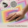 thumbnail image 6 of ODIKA 9'x12' Washable Area Rug Low Pile, Flatwoven, Large Pink Boho Dotted Frame Ombre Gradient Watercolor Motifs for Great Room, Indoor Concept, Living, 6 of 7