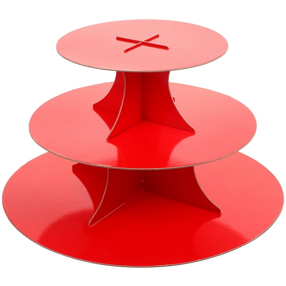 OUNONA Decorative Cake Stand Convenient Cupcake Stand Creative Dessert Holder Wedding Cake Holder