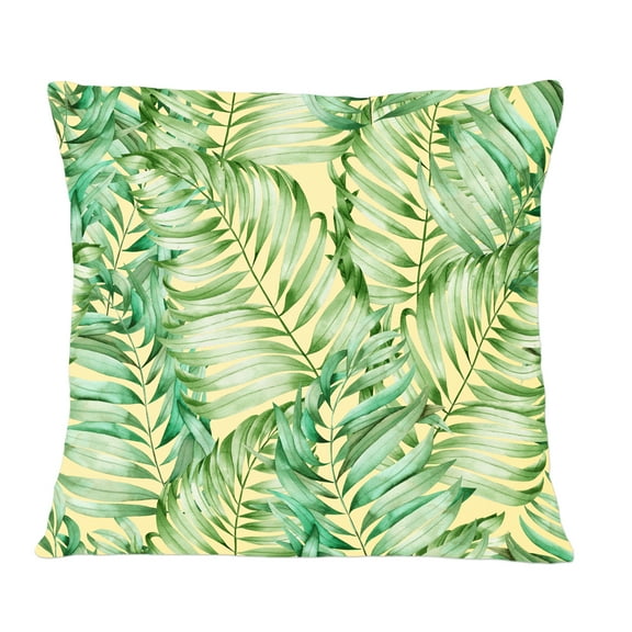 Designart Tropical Retro Foliage ' Mid-Century Modern Throw Pillow - 12x20