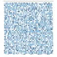 thumbnail image 2 of Ambesonne Art Blue Shower Curtain, Mosaic Square Tiles Design, 69"Wx84"L, Multicolor, 2 of 2