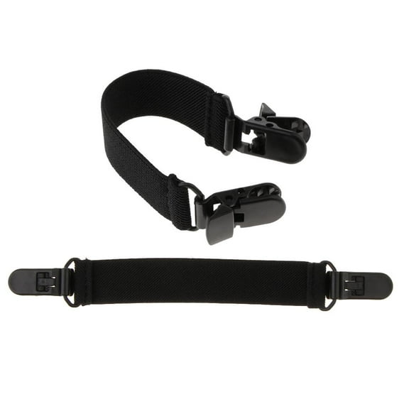 yotijay 2 Pieces Elastic Adjustable Boot Straps Leg Pants s with Heavy Duty Clips