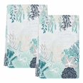 thumbnail image 2 of Coastal Starfish Kitchen Towels Set of 2, Ocean Weeping Coral Beach Conch Turquoise Absorbent Dish Towels for Kitchen, Microfiber Hand Towel, Quick Drying Tea Towel for Cleaning Decorative Dishcloths, 2 of 7