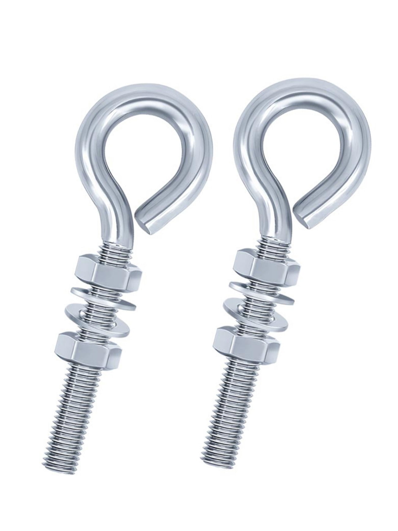 2 Pcs Stainless Steel Sheep Eye Machine Screws Rivets M10x50mm