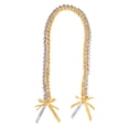 thumbnail image 2 of Graduation Braided Lanyard Ribbon, Gold and Silver Handmade, 1 Piece, For Graduation Season Ceremony, 2 of 2