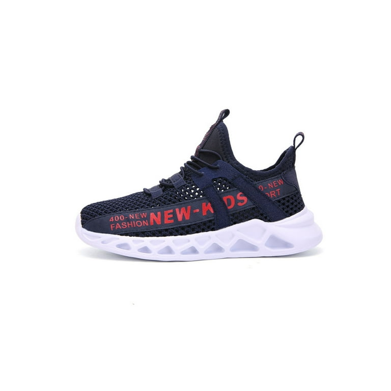 Youth boy deals tennis shoes
