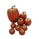 thumbnail image 5 of 9 calabazas artificiales, calabazas decorativas, calabazas de espuma de otoño, decoración de Halloween para decoración de comedor, chimenea de fiesta rojo dorado, 5 of 8