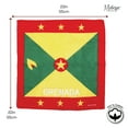 thumbnail image 5 of Motique Accessories Set of 3 Large Cotton Bandanas -Red Yellow Green Grenada, 5 of 5
