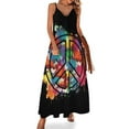 thumbnail image 1 of Vestido sin mangas de paz, vestido de cumpleaños para mujer, vestidos de verano para mujer 2024, vestido estilo coreano, 1 of 7