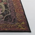 thumbnail image 3 of SAFAVIEH Besarabian Evonne Floral Machine Washable Area Rug, Black/Sage Rust, 5'3" x 7'6", 3 of 10