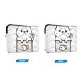 thumbnail image 7 of FORMRS 15"-15.6" Laptop Sleeve Protective Case Soft Carrying Quilted Computer Bag Cover, Beige Chubby Cat, 7 of 7