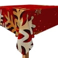thumbnail image 3 of Tchckioa Winter Red Tablecloth for Restaurant Decor,54x54 Inch Square Stain Proof Table Cloth Cover, 3 of 7