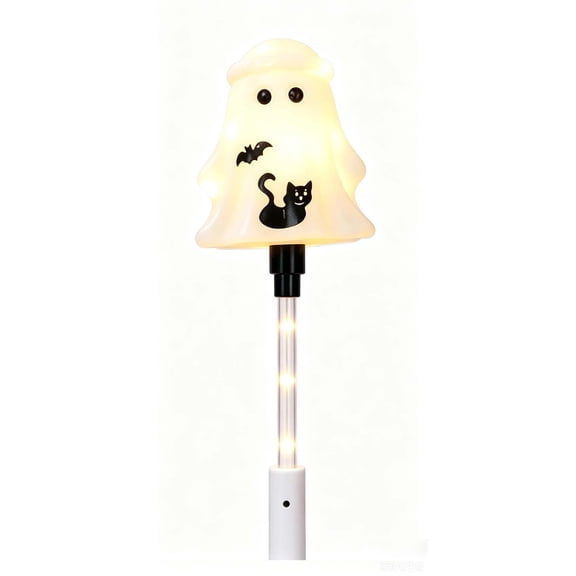Halloween Ghost Light Up LED Wand, Cute Ghosts Glowing Wands Party Supplies for Holiday, Birthday