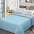 thumbnail image 4 of Apmemiss Clearance Concse Striped Summer Quilt Air-Conditioned Quilt for Student Dormitories Lightweight Quilt for Spring Or Fall Exquisite Breathable Air Conditioning Quilt, 4 of 6