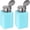 Blue, variant on 2pcs Solvent Alcohol Dispensers 120ml(4oz) Push Down Liquid Dispenser Pump Bottle with Sealing Stainless Steel Lid for Acetone Cleanser Polish Remover, White 120ml