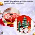 thumbnail image 4 of Injueey Funda para botella de vino, muñeco de nieve de Navidad, dibujo de color rojo, manga de encaje, ropa de de comedor, bolsa de cerveza, Kits de decoración para fiestas Blanco Injueey HA068246-01, 4 of 6