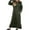 Army Green, variant on BiZtdJrK Womens Hooded Maxi Dresses Drawstring Long Sleeve Hoodie Pullover Loose Causal Sweatshirt Dress with Kangaroo Pocket Black S