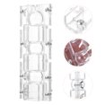 thumbnail image 4 of Miangastore Candles Making Supplies Transparent Two Piece Design 1 Set 1.8x3.3x9in, 4 of 8