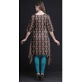 thumbnail image 2 of Bimba Hauts Bleus à Imprimé Cachemire Cachemire pour Femmes Kurti Asymétrique Robe d'Été pour Filles Grande, 2 of 6