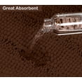 thumbnail image 4 of Zebrux Non Slip Thick Shaggy Chenille Bathroom Rugs, Bath Mats for Bathroom Extra Soft and Absorbent - Striped Bath Rugs Set for Indoor/Kitchen (20 x 32'' + 16 x 24'' , Brown), 4 of 5