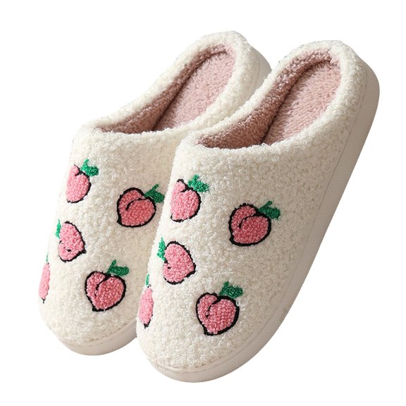 YLYL House Slippers for Women Men Warm Soft Fuzzy Fluffy Slip on Indoor Outdoor Bedroom Shoes