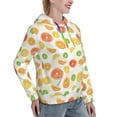 thumbnail image 6 of Salouo Colorful Lemons Pattern Hoodie Sweatshirts for Women, Autumn Pullover Hoodie Workout Sweat Women's Long Sleeve Preppy Sweatshirts-X-Large, 6 of 7
