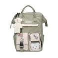 thumbnail image 1 of Skearow Travel Laptop Backpack Bookbag Daypack Anti-Theft Knapsack Business School Bag Rucksack Green Backpack+ 3 Badges+ 1 Bear Head, 1 of 4