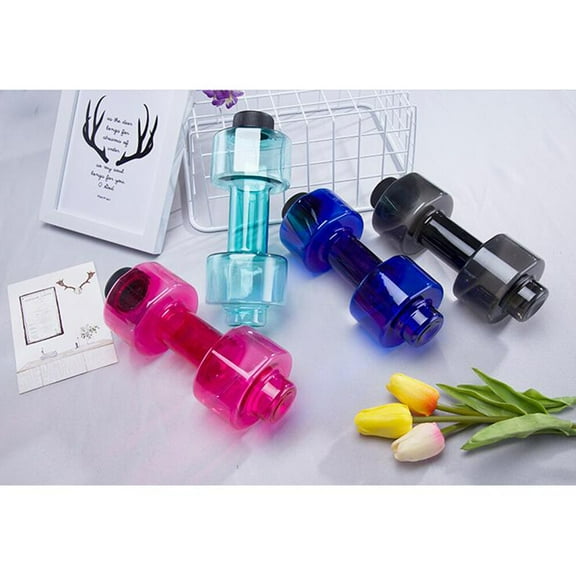 HONITANO 1Set Dumbbell Sports Water Bottle 8x3.1in For Work And Traveling
