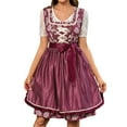 thumbnail image 2 of LEKODE oktoberfest outfits women dirndl dress Bavarian Dress tracht dress Womens Autumn Dress Germany Dress Stage Performance Dress L, 2 of 8