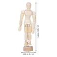 thumbnail image 3 of IFANLANDOR 2Pcs Cute Décor Light Brown Home Office Décor Flexible Human-shaped Figure, 3 of 4
