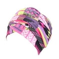 thumbnail image 2 of Foulard Imprimée Style Africain pour Femmes, Chapeau Élastique en Coton Ethnique, 2 of 7