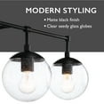 thumbnail image 6 of Design House Gracelyn Modern 4-Light Vanity Globe Light Fixtures, Matte Black, 6 of 20