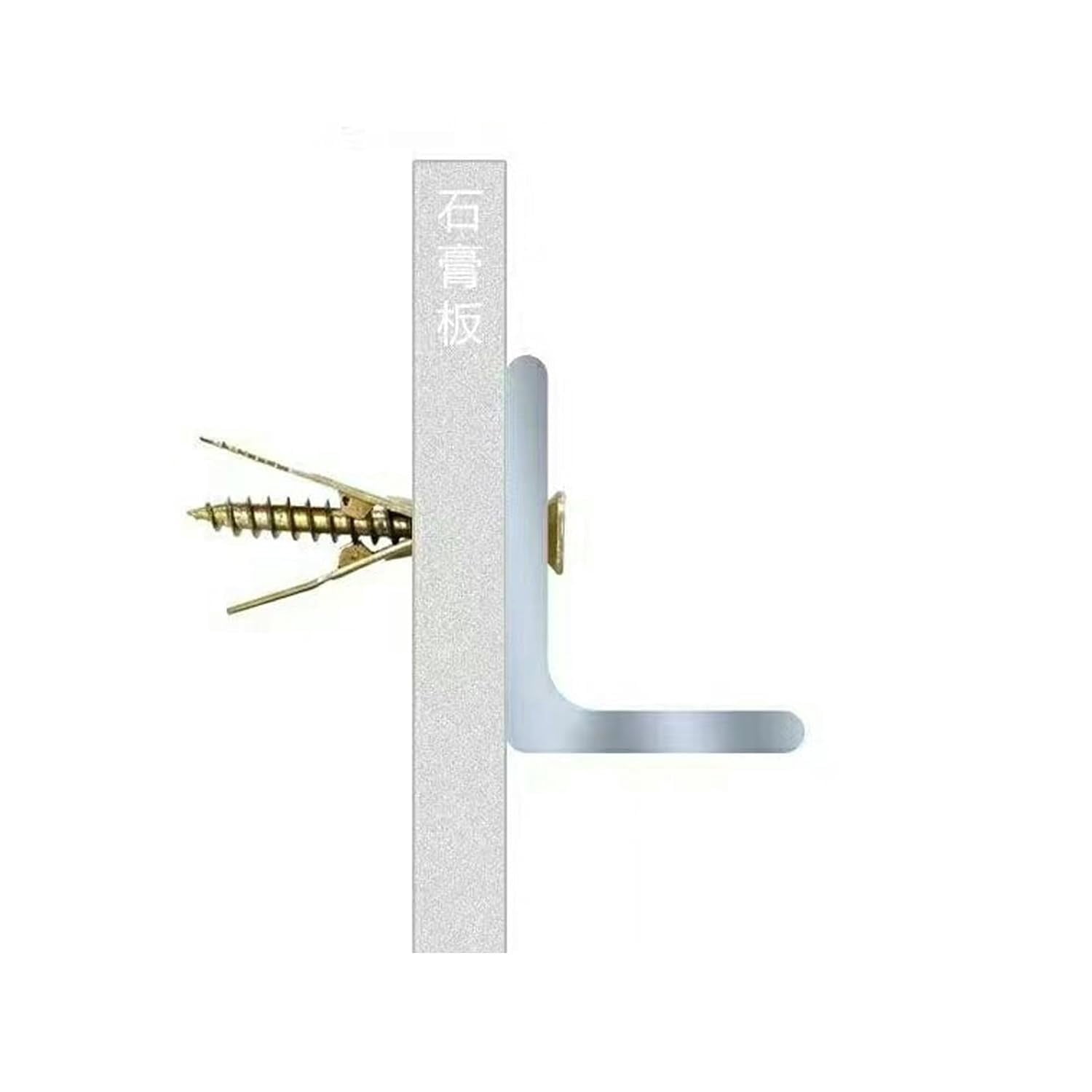 100 Set Self Drilling Drywall Anchors, Zinc Plated Steel Self-Drilling Anchors, Self Drilling Drywall Anchors with Screws Kit, Metal Expansion Bolt for Drywall, No Drill Or Holes in Wall