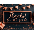 thumbnail image 4 of Gold Balloons Thank You Banner Decorative Design Appreciation Banner for Office Party Employee Celebration Indoor Decoration, 4 of 8