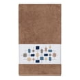 thumbnail image 2 of Authentic Hotel and Spa  Turkish Cotton Squares Embroidered Latte Brown 4-piece Towel Set, 2 of 4