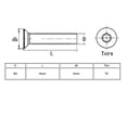 thumbnail image 3 of M2x6mm 304 Stainless Steel Flat Head Torx Anti Theft Machine Screws 20pcs, 3 of 4