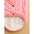 thumbnail image 4 of Zhuge Chaqueta de invierno cortavientos para perros: abrigo cálido de 2 capas con forro polar para perros pequeños, medianos y grandes | Chaleco para clima frío (XS, rosa), 4 of 4