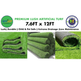 thumbnail image 1 of LIVING LARGE, Green Artificial Turf 7.6ft x 12ft, 1 of 6