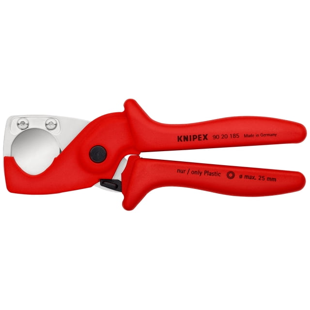 KNIPEX 90 20 185 PlastiCut® Cortatubos para tubos flexibles y de protección de plástico reforzado con fibra de vidrio 185 mm