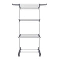 thumbnail image 1 of BIGLUFU Clothes Drying Rack，Large 4-Tier Foldable Drying Rack Clothing(70.8H x 19.7W x 30L Inches), Movable Drying Rack with 4 castors. Multifunctional Stainless Steel Laundry Drying Rack, Gray, 1 of 11