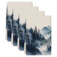 thumbnail image 2 of Blue Black Foggy Forest Kitchen Towels Set of 4, Abstract Art Mountain Absorbent Dish Towels for Kitchen, Microfiber Hand Towel, Quick Drying Tea Towel for Cleaning Decorative Dishcloths, 2 of 7